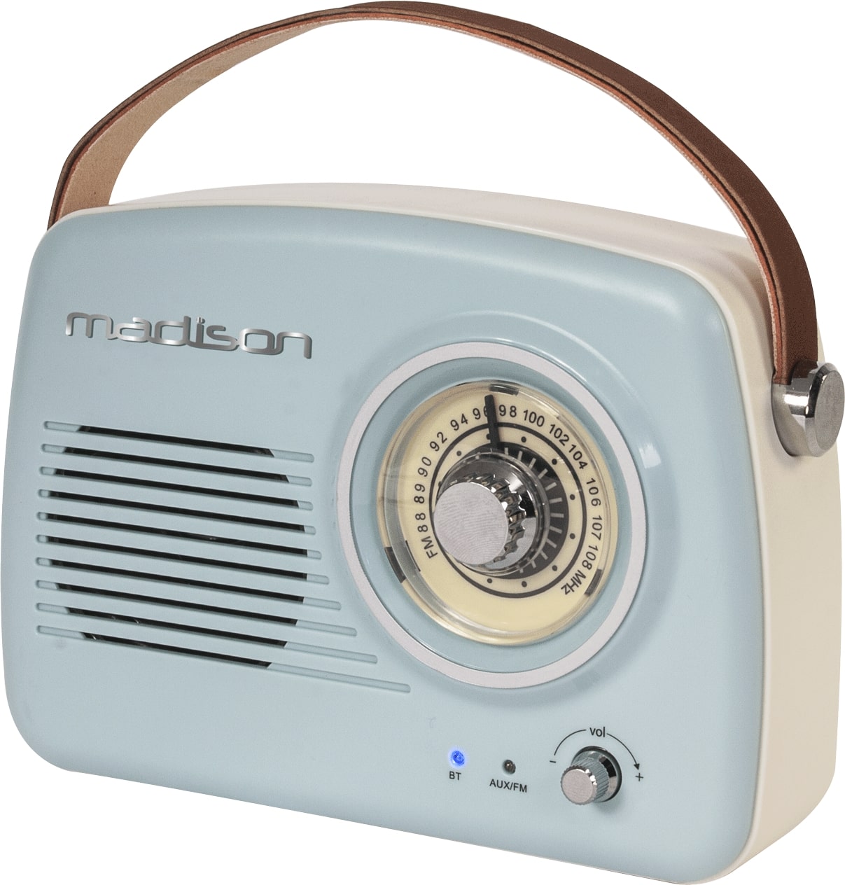 Madison Retro Radio mit Bluetooth (Hellblau)
