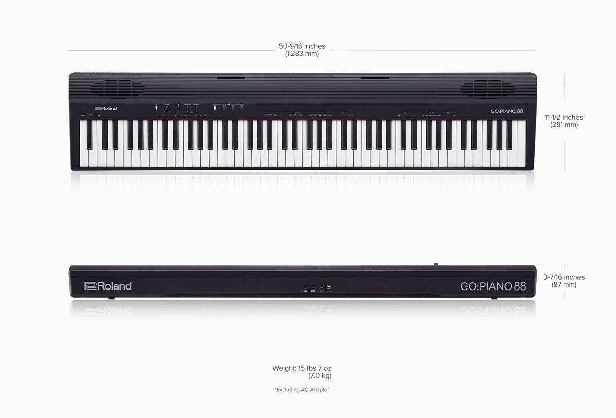 Roland GO:PIANO88PX Keyboard (Schwarz)