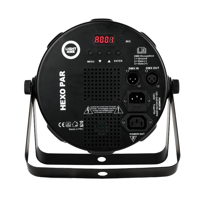 Light4Me Hexo PAR 18x12W RGBWA-UV LED PAR Scheinwerfer