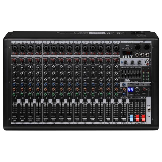 DNA HLC 14 MK2 analoger Audiomixer 14 Kanäle