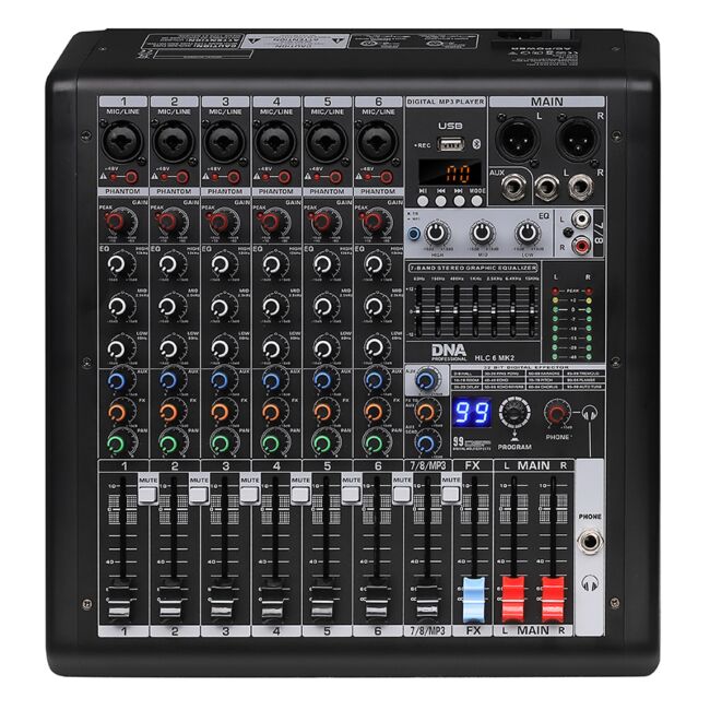 DNA HLC 6 MK2 analoger Audiomixer 6 Kanäle U