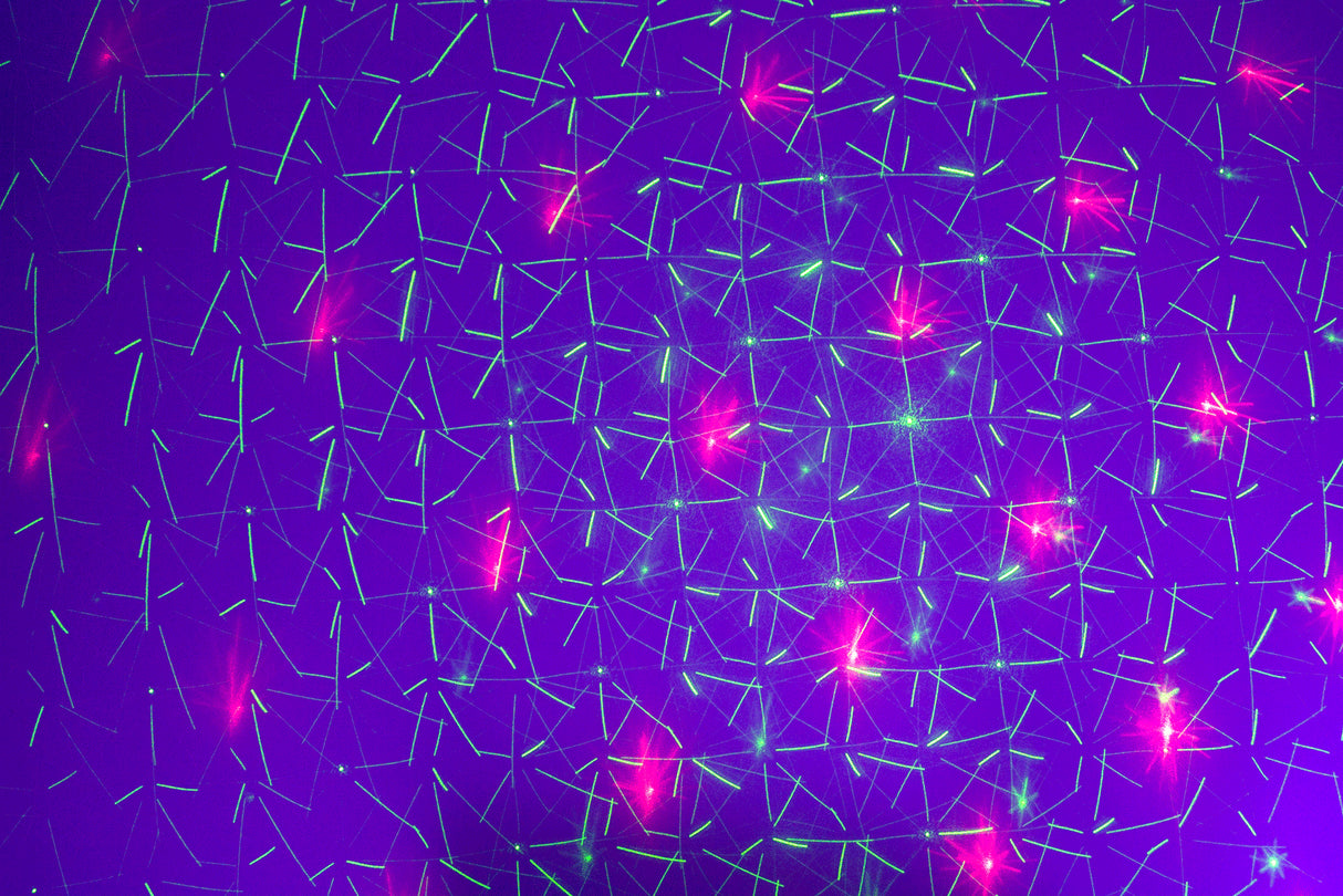 Ibiza LED Lichtleiste Mondblume, Laser und Strobe