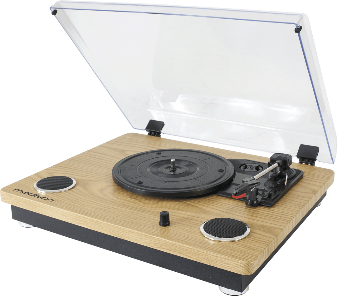 Madison Plattenspieler m. USB & Bluetooth (Holz)