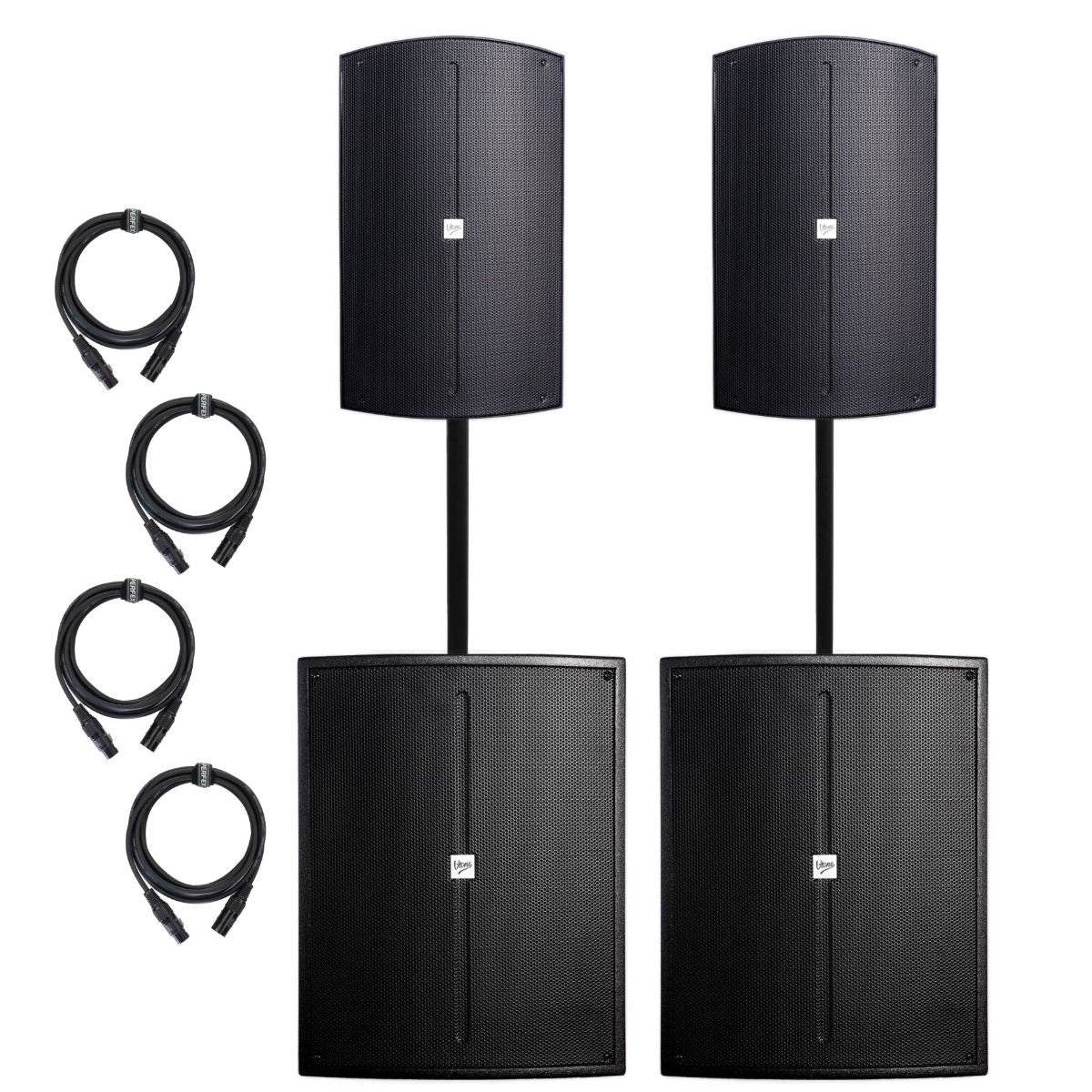 V-Tone NBX-115 Aktiv 15" PA Lautsprecher mit DSP (350W)