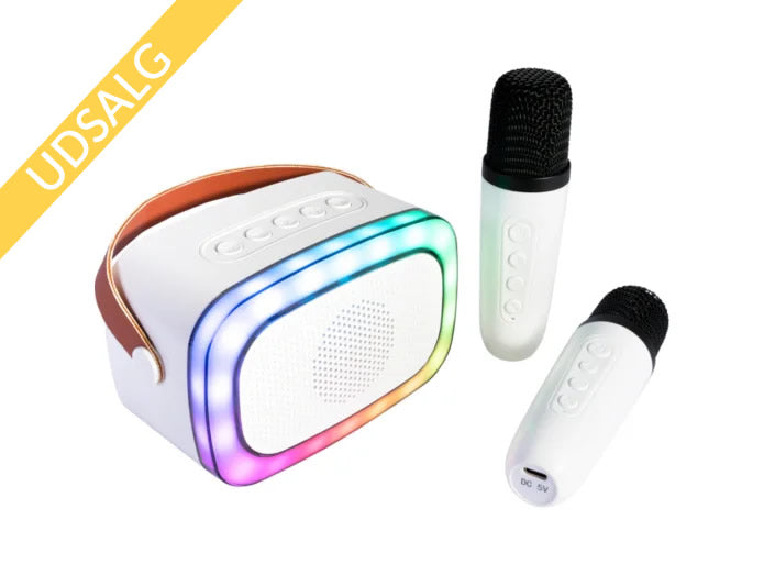 Ibiza Smart Karaoke Bluetooth-Lautsprecher mit 2 kabellosen Mikrofonen