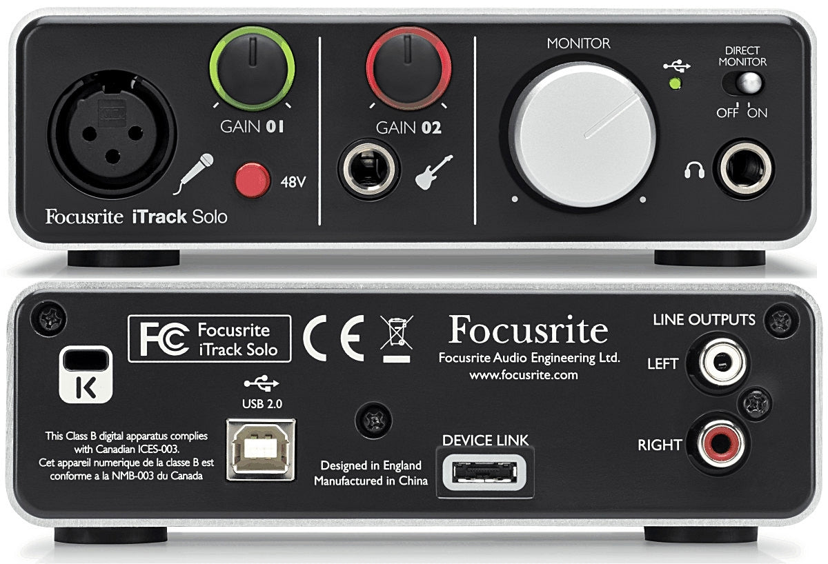 Focusrite iTrack Solo | Lightning