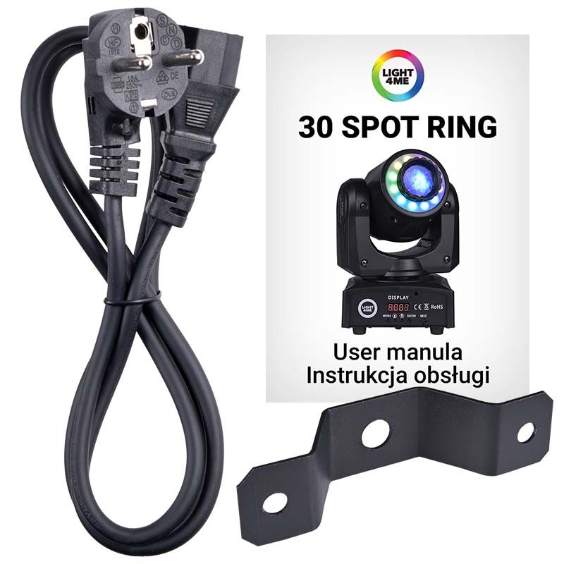 LIGHT4ME 30 SPOT RING tragbares kleines moving head LED