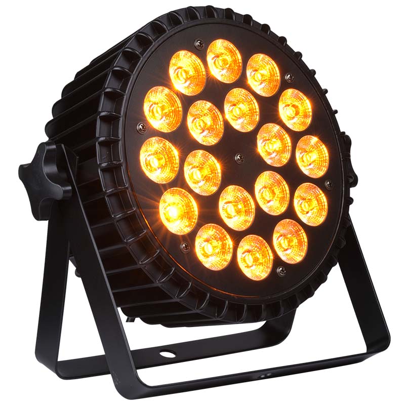 LIGHT4ME ALU QUAD PAR 18x6W RGBW scenespotlight LED