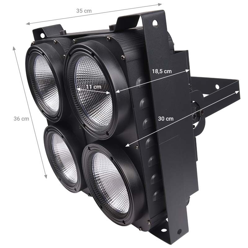 Light4Me LED Blinder 4x125W (WW/CW)