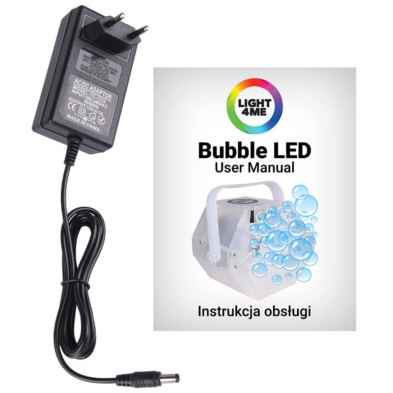 Light4Me Bubble LED Seifenblasenmaschine mit mehrfarbigem LED-Licht