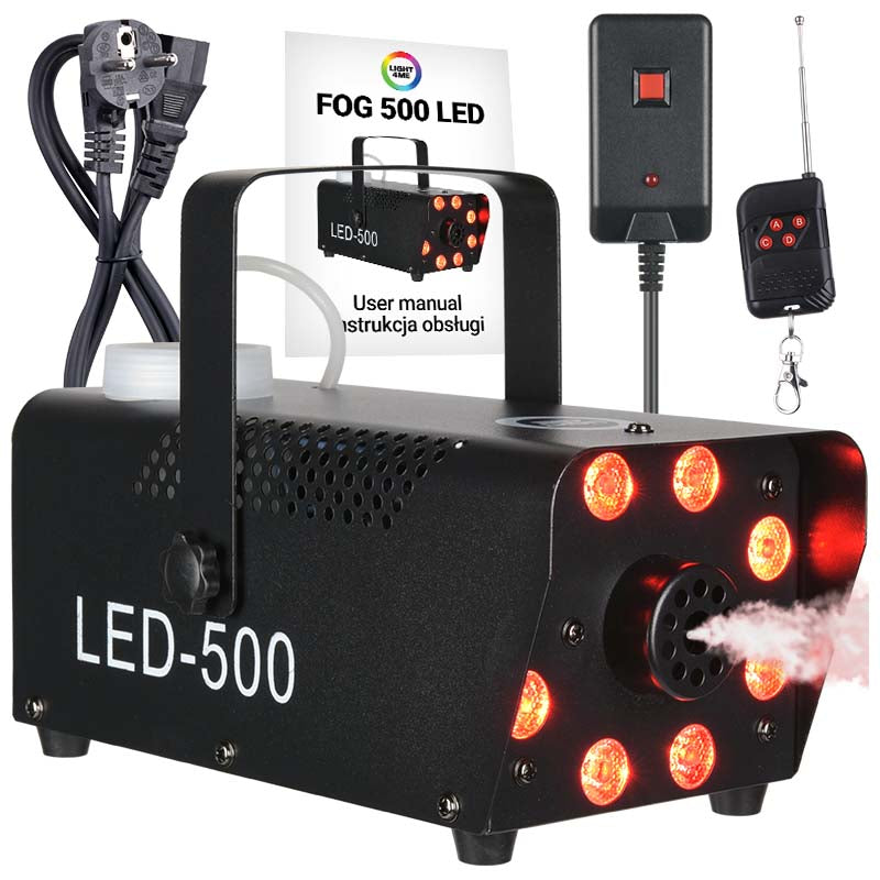 Light4Me Fog 500 LED Nebelmaschine 500W mit RGB LED-Licht