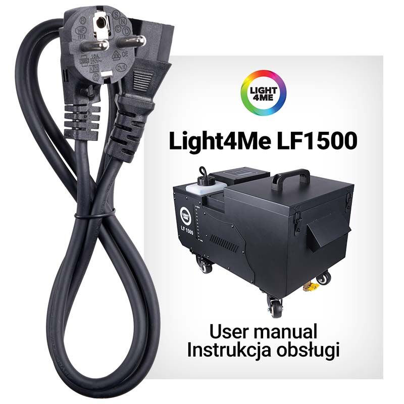 LIGHT4ME LF1500 Ultraschallmaschine für schweren Nebel + Fernbedienung