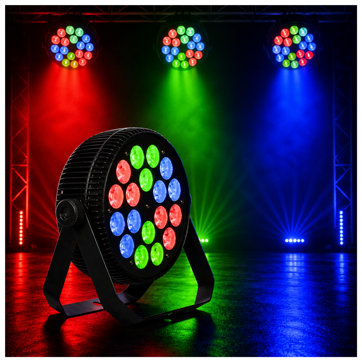LIGHT4ME PARTY PAR 18x10W RGBW Bühnenscheinwerfer