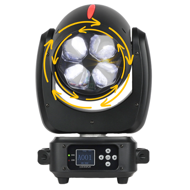 LIGHT4ME RED LINE WASH 4x40W LED moving head