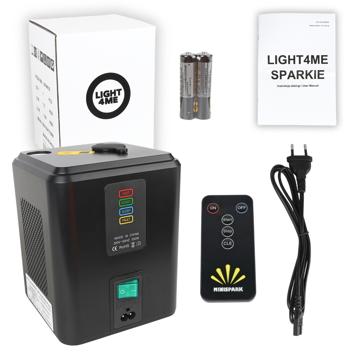 SPARKIE 350W Spark Generator – Drahtlose Fernbedienung, bis zu 3,5 m Funken-Effekt