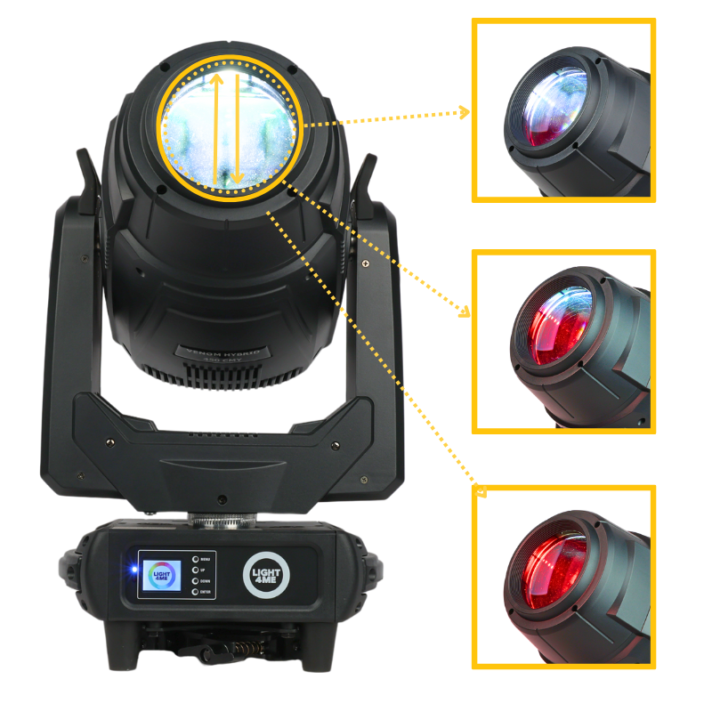 LIGHT4ME VENOM HYBRID 450 CMY LED moving head
