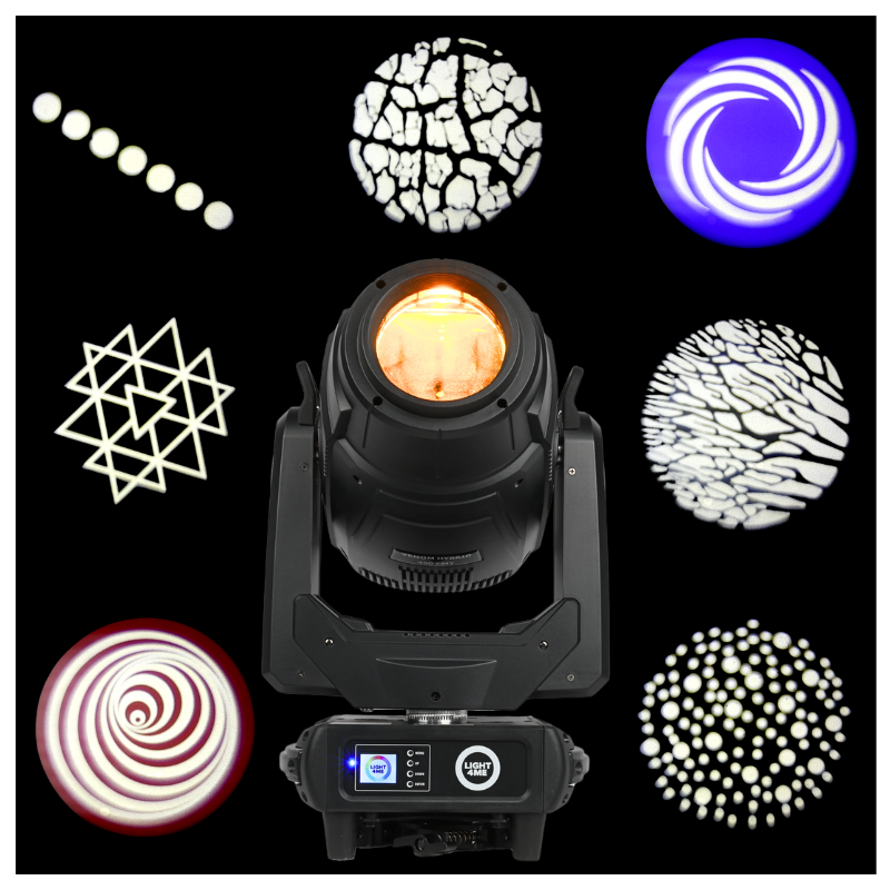 LIGHT4ME VENOM HYBRID 450 CMY LED moving head