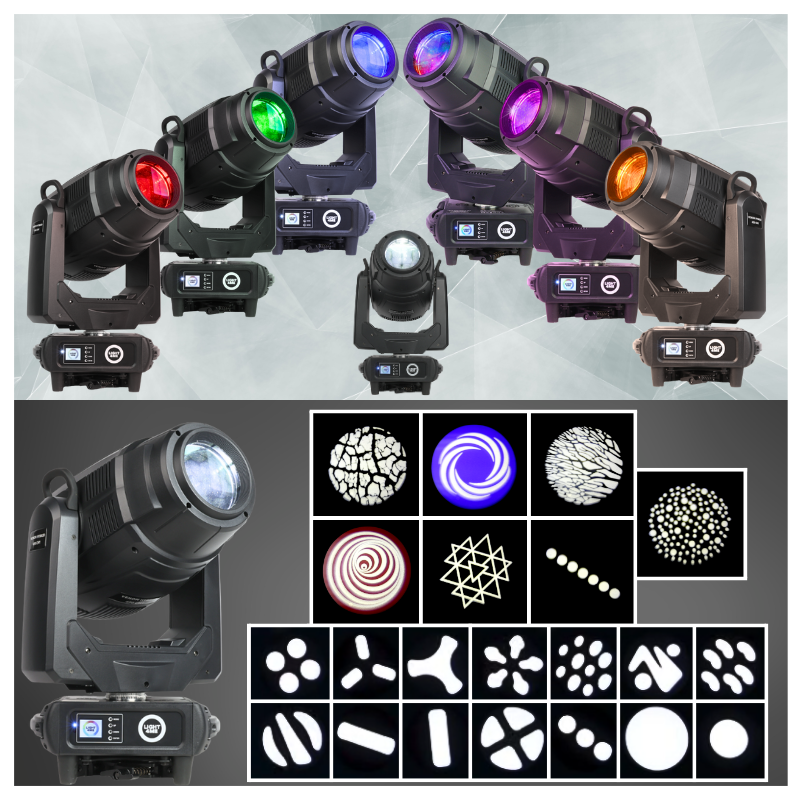 LIGHT4ME VENOM HYBRID 450 CMY LED moving head