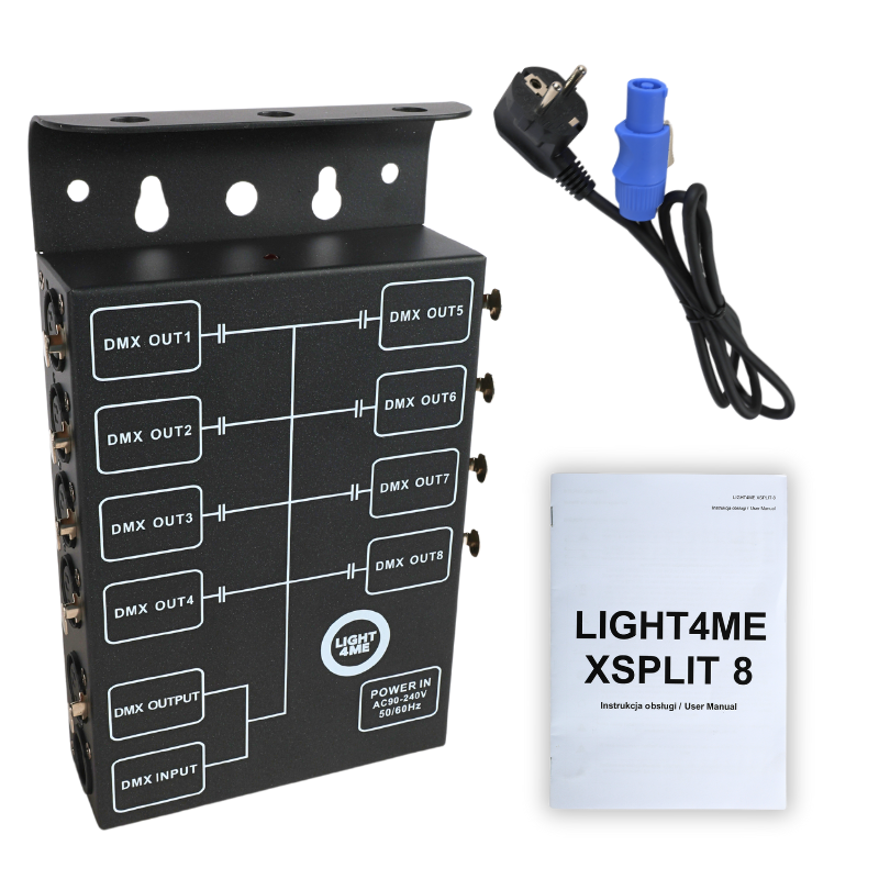 LIGHT4ME XSPLIT 8 DMX-Splitter