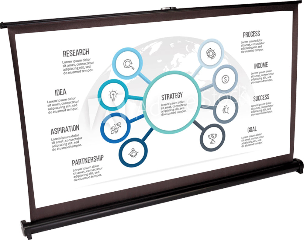 Projektionsleinwand 50" mit Tischständer