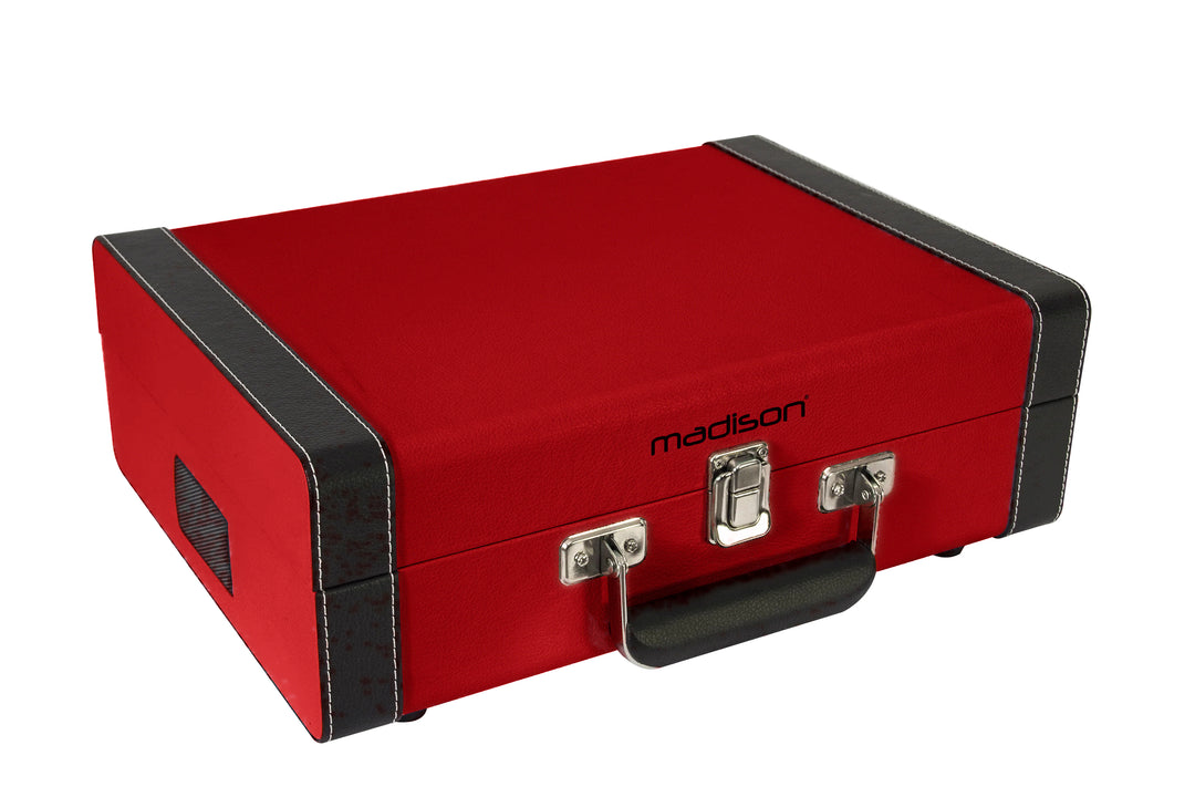 Madison Vintage Plattenspieler m. Bluetooth (Rot)
