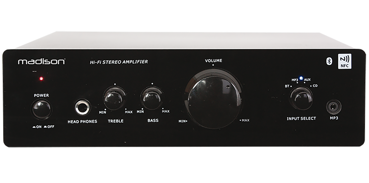 MAD1000 HI-FI Verstärker mit Bluetooth (2x50W)