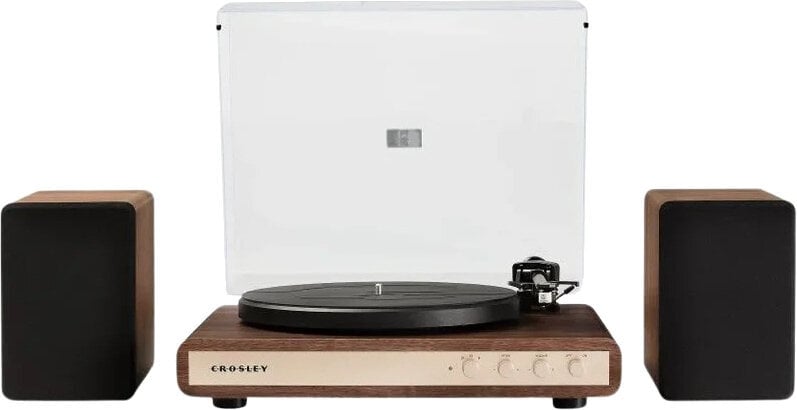 Crosley C65 Plattenspieler mit Lautsprechern, Walnuss