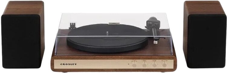 Crosley C65 Plattenspieler mit Lautsprechern, Walnuss