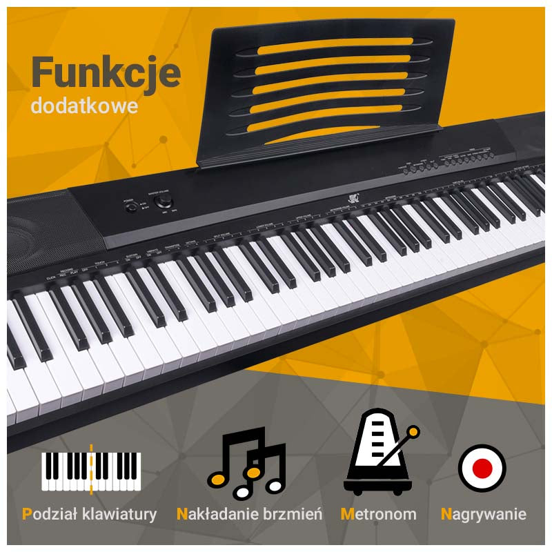 MK DP 881 Digitalpiano Lern-Tasten