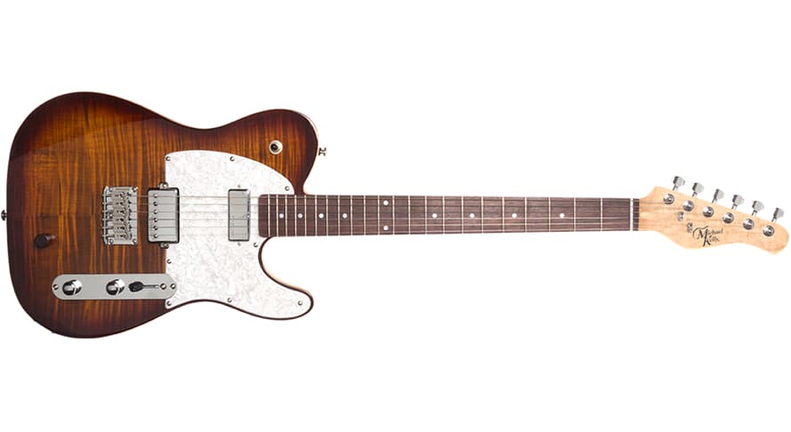 Michael Kelly Hybrid 55 Hybridgitarre, Tigers Eye Burst