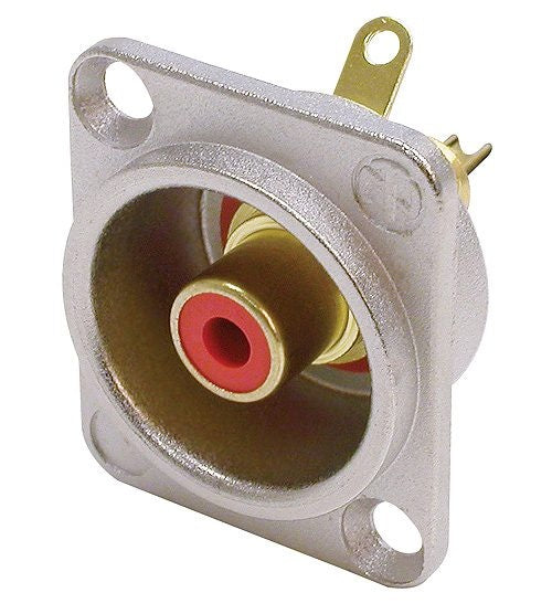 Neutrik Chassis Stecker RCA weiblich (Rot)