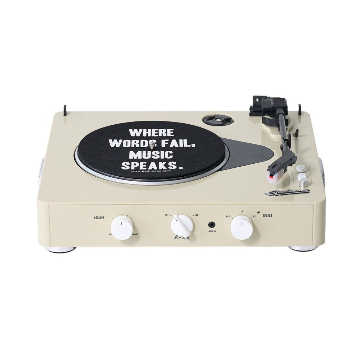 Crosley Brad Retro MK ll Plattenspieler, Elfenbein