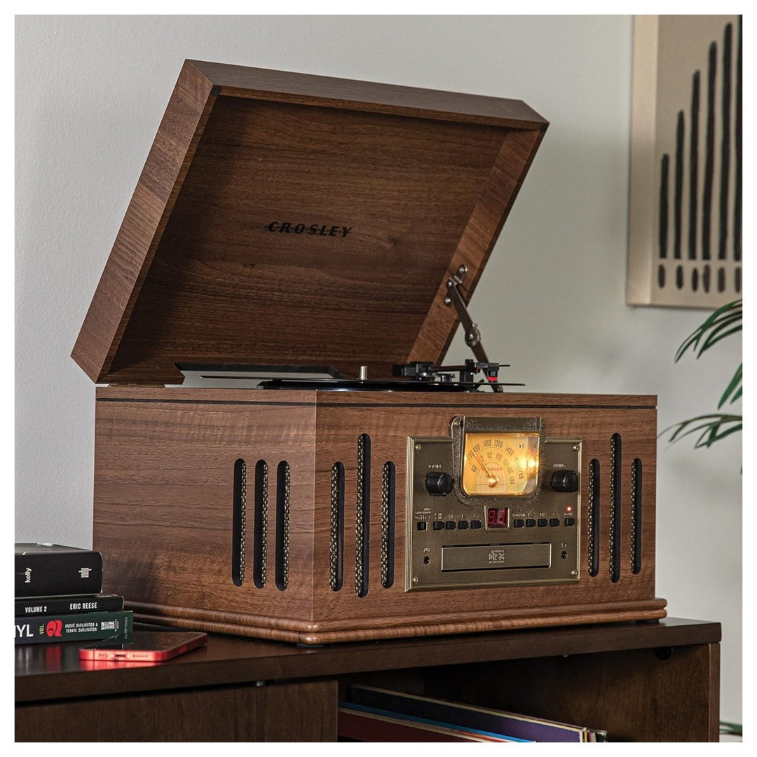 Crosley Musician 8-in-1 Musikanlage, Walnuss