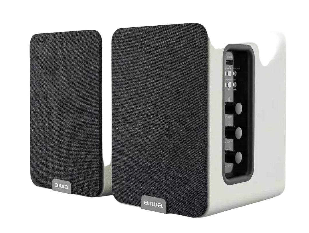 AIWA SPA-200 aktive Bluetooth-Lautsprecher, weiß