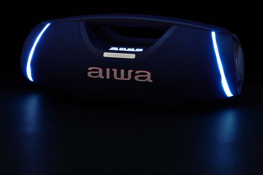 Aiwa SPB-680BL tragbarer Bluetooth-Lautsprecher, Blau