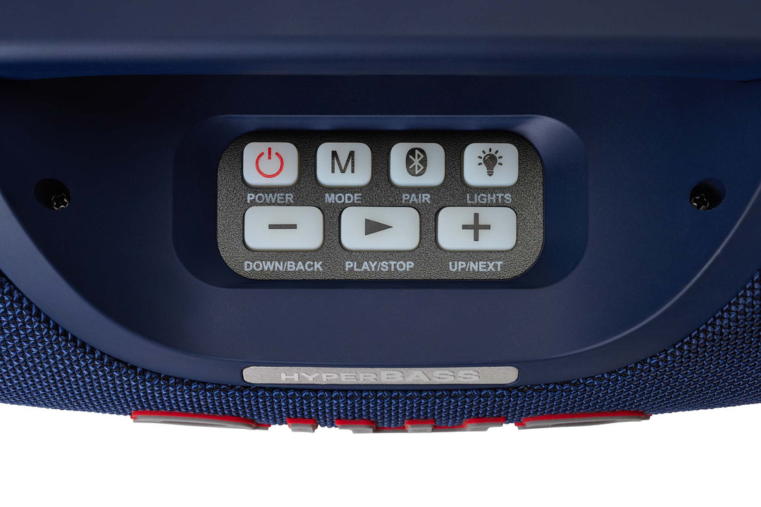 Aiwa SPB-680BL tragbarer Bluetooth-Lautsprecher, Blau