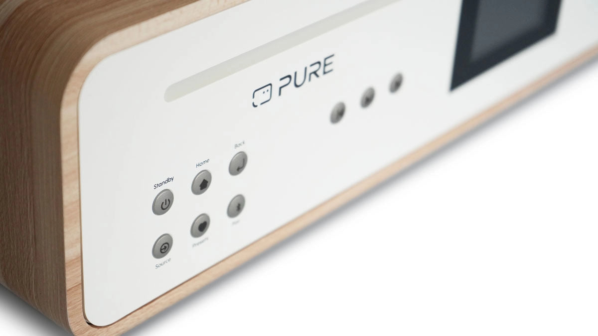 Pure Classic Stereo Hi-Fi System – DAB+, CD, Bluetooth, 100W, Eiche