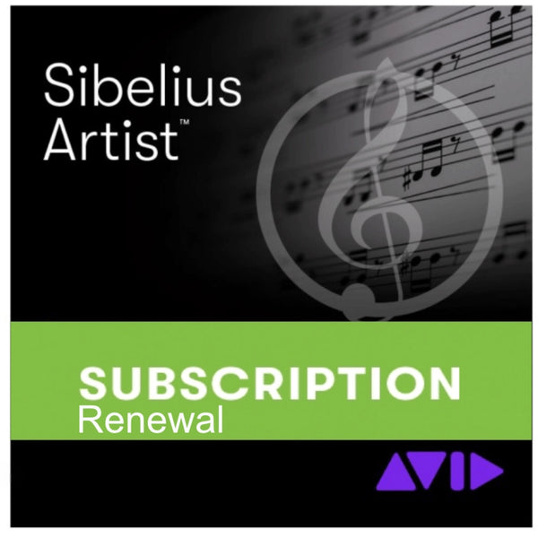 Sibelius Artist-Abonnement VERLÄNGERUNG