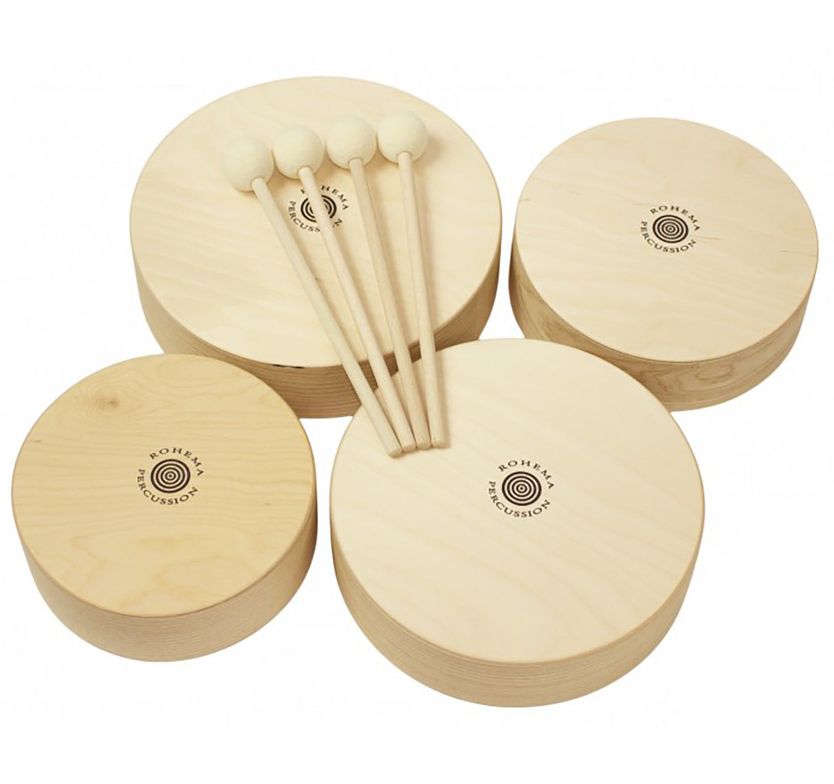 Wooden drum kit for children