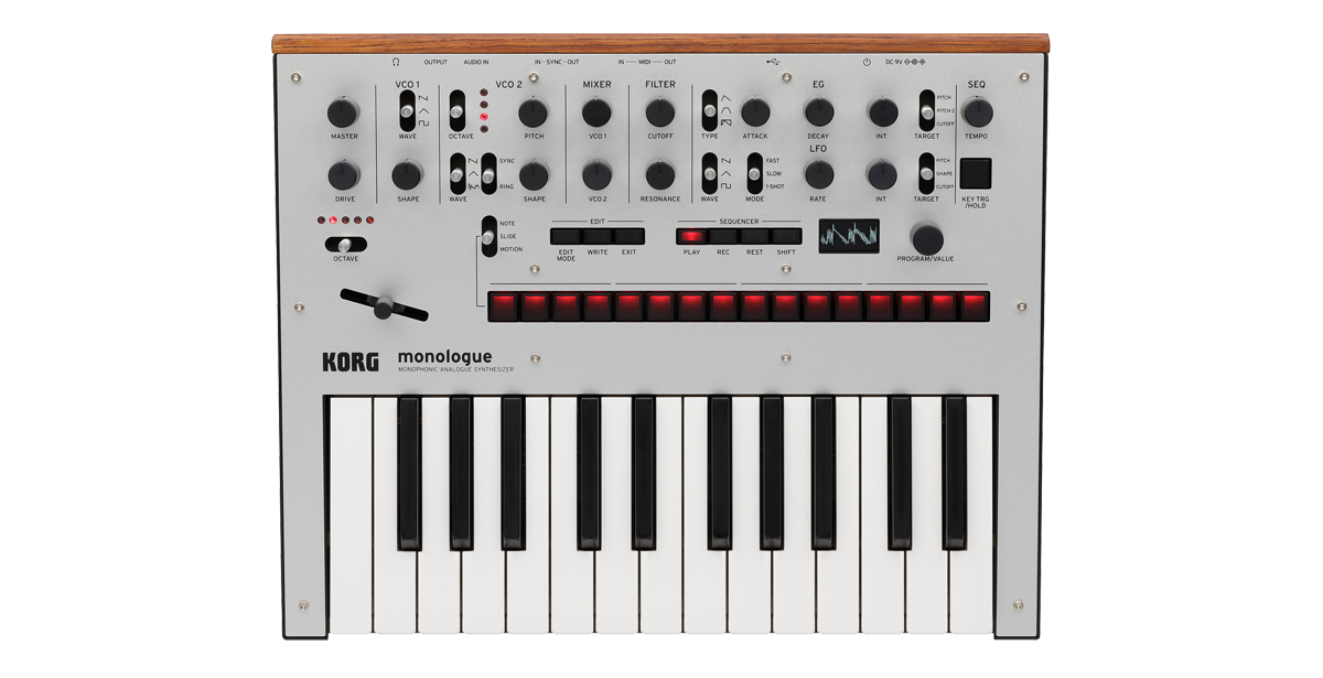Korg Monologue Silver Synthesizer