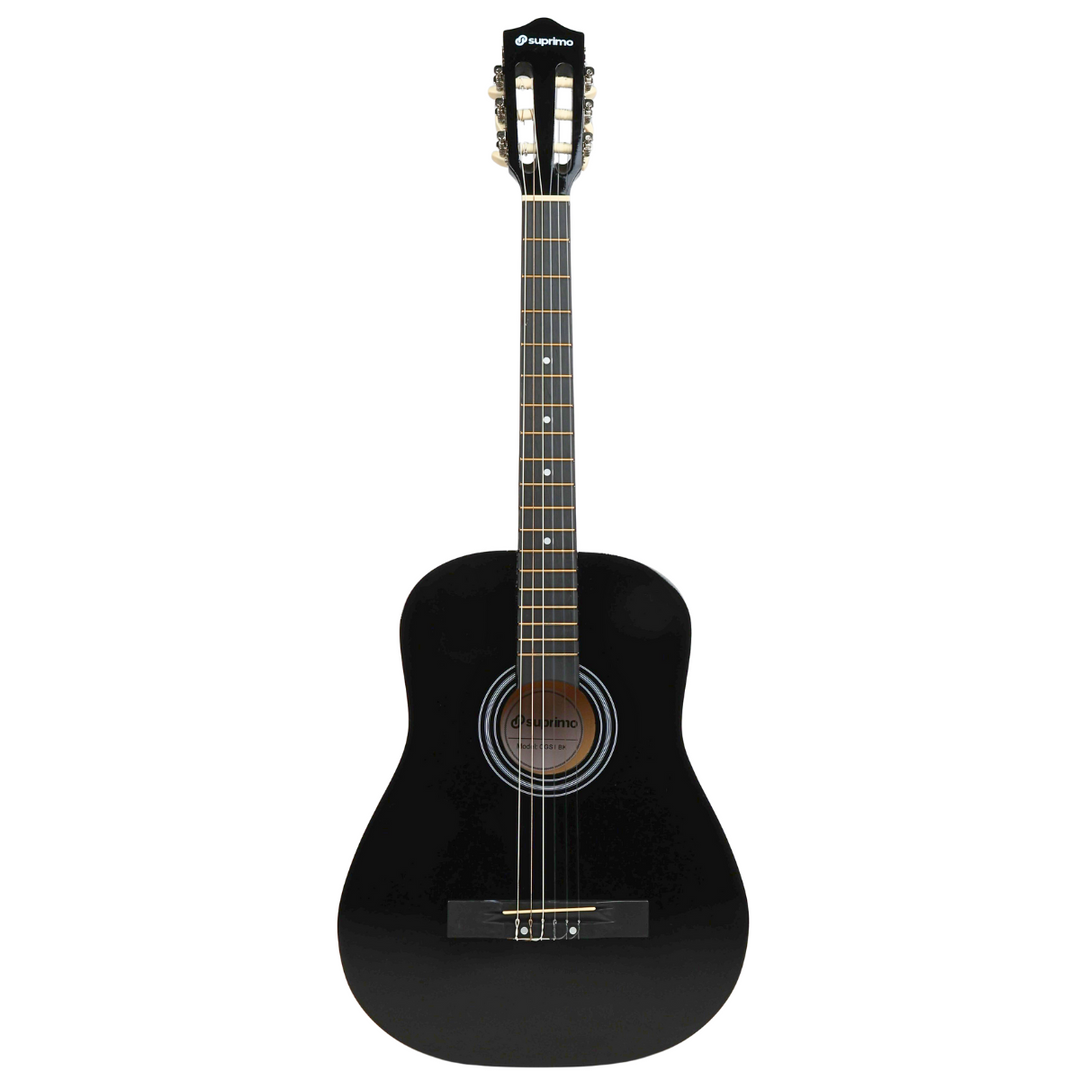 Suprimo CGS1 BK Klassische Gitarre 4/4 – Schwarz