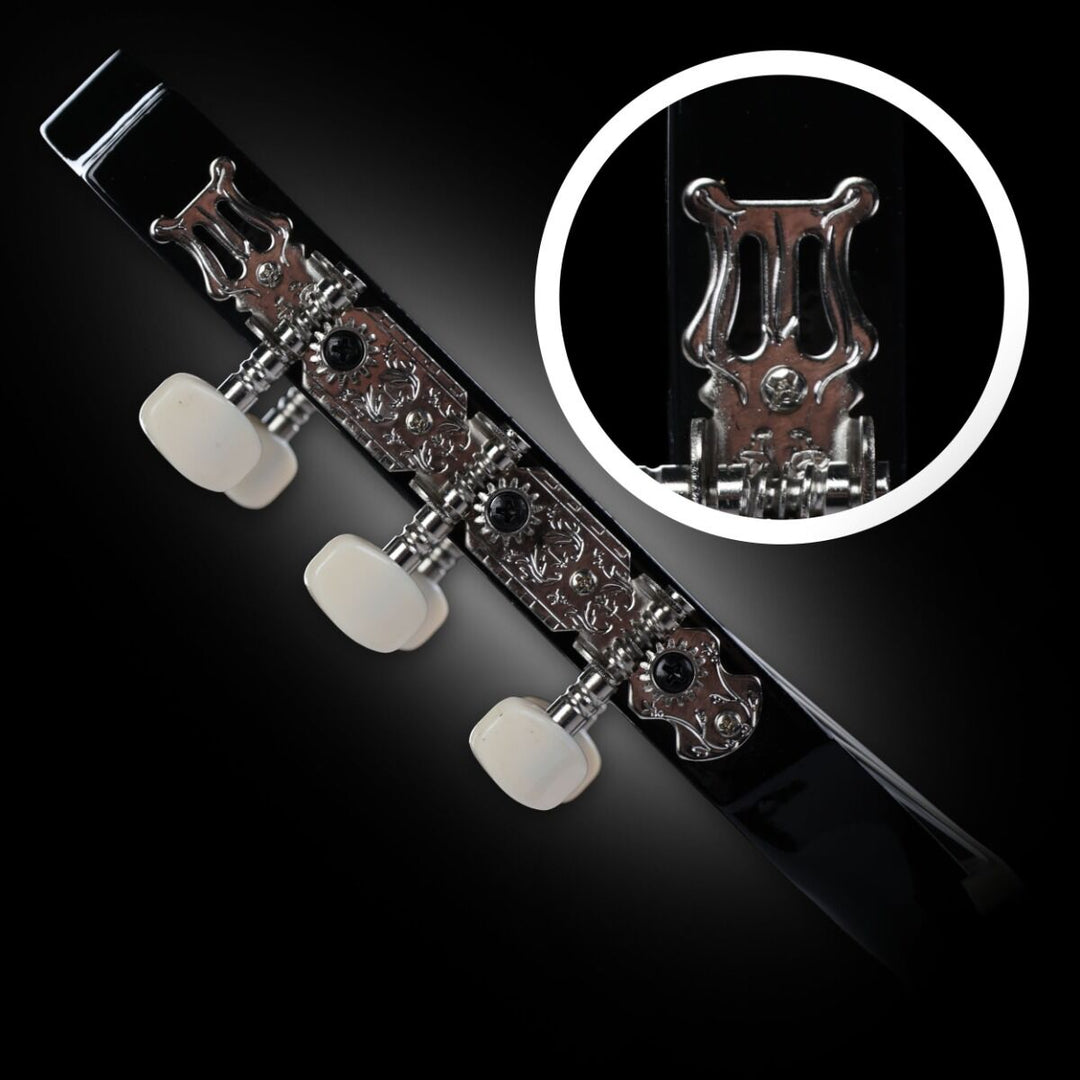 Suprimo CGS1 BK Klassische Gitarre 4/4 – Schwarz