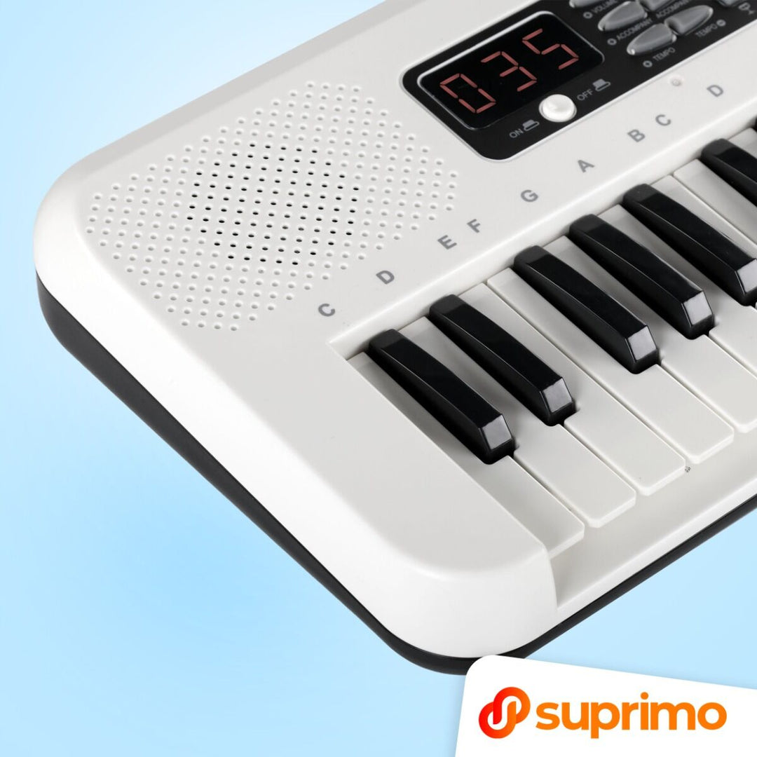 SUPRIMO KEY61 KD Keyboards 61 Tasten mit Mikrofon, Weiß