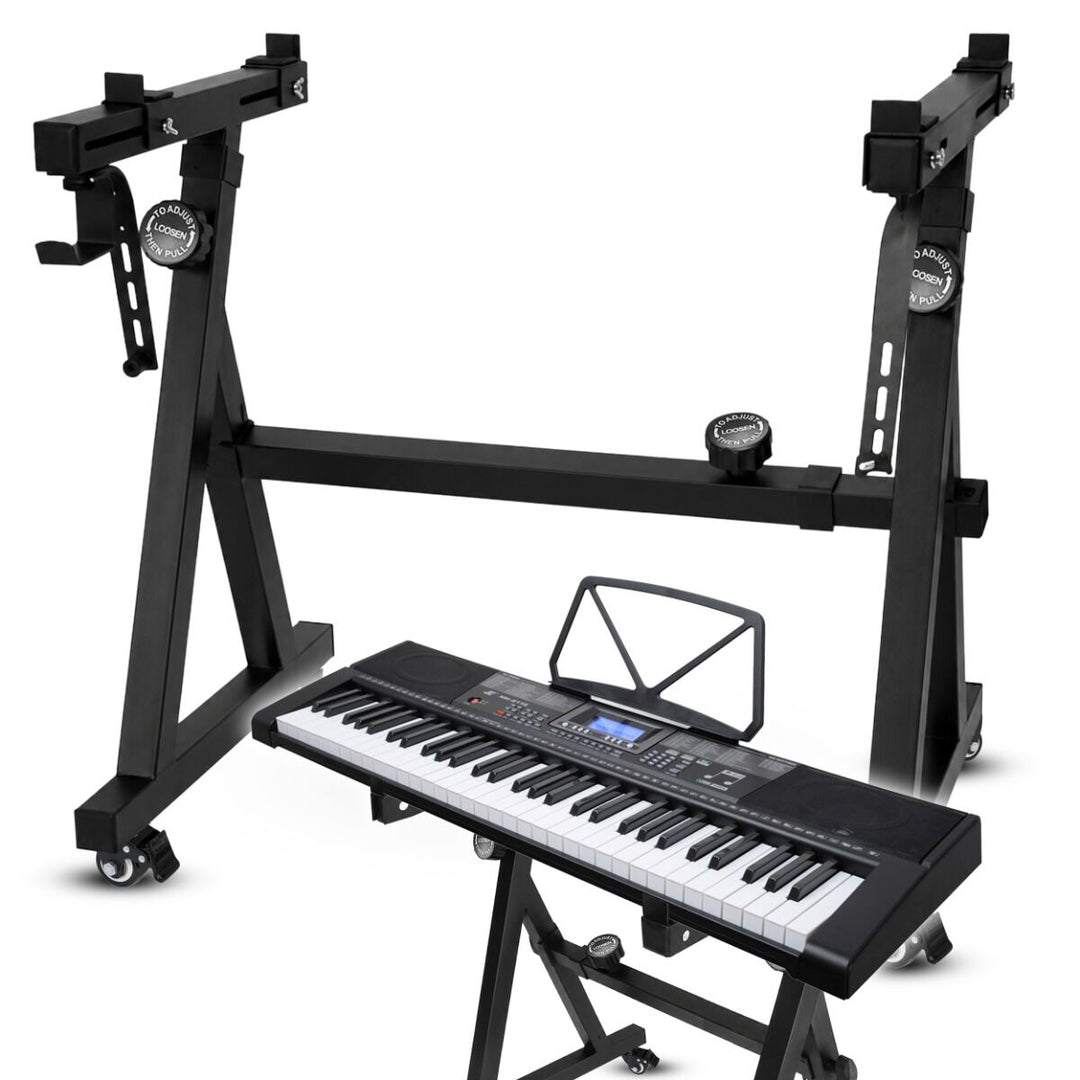 Keyboardständer auf Rollen