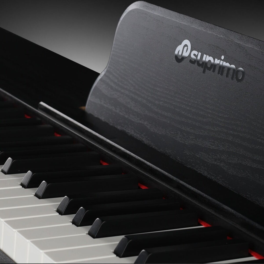 Suprimo SDP88 BK Digitalpiano 88 mit gewichteten Tasten, Schwarz