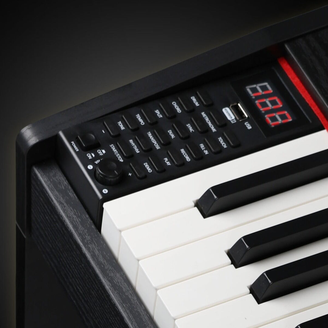 Suprimo SDP88 BK Digitalpiano 88 mit gewichteten Tasten, Schwarz