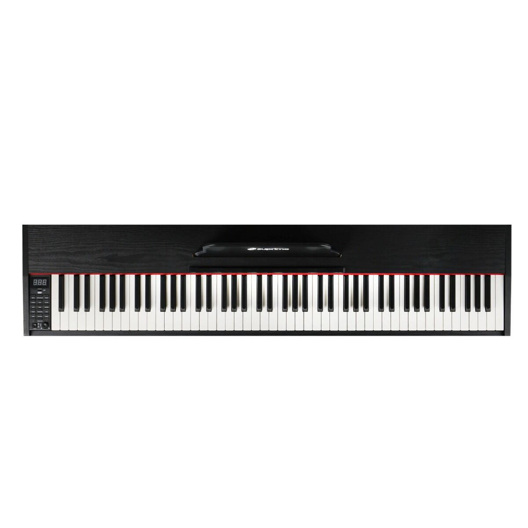 Suprimo SDP88 BK Digitalpiano 88 mit gewichteten Tasten, Schwarz