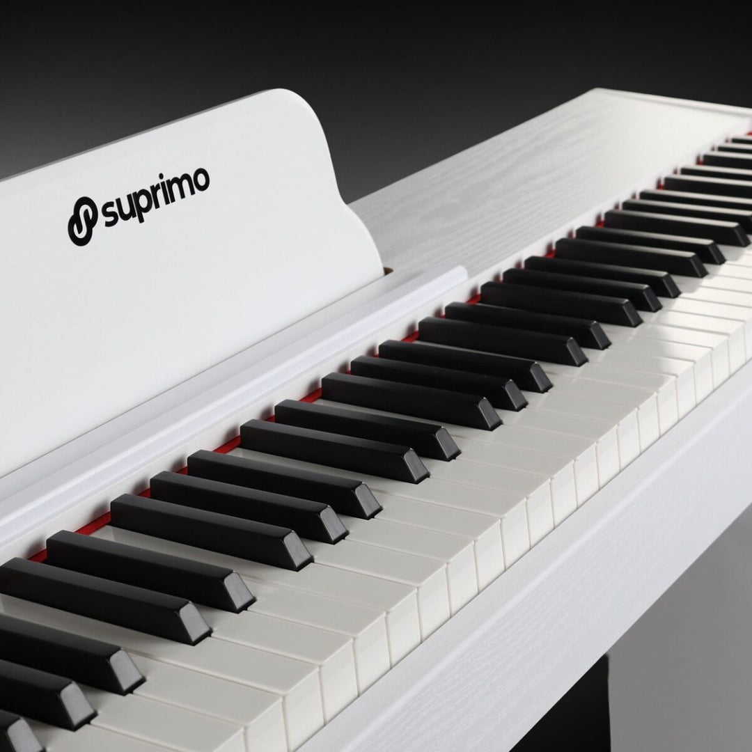 Suprimo SDP88 WH Digital Piano 88 mit gewichteten Tasten, Weiß