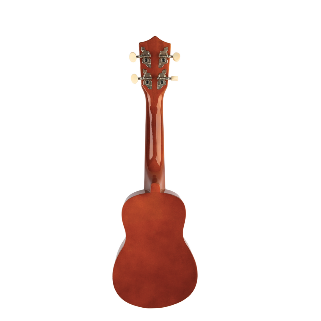 Sopran-Ukulele, dunkles Holz
