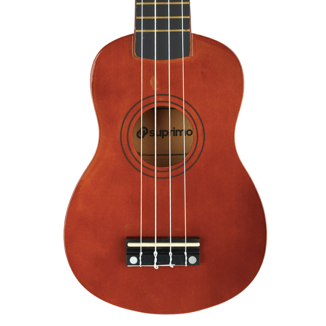 Sopran-Ukulele, dunkles Holz